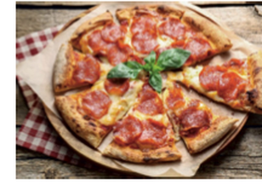 Pizza aus der neuen Speisekarte